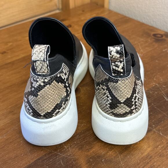 yuko imanishi + Women’s 38 Slip On Sneaker Shoe Platform Bootie Grunge Moto - Picture 6 of 12